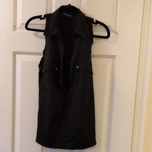 Rock & Republic Black Sleeveless Top